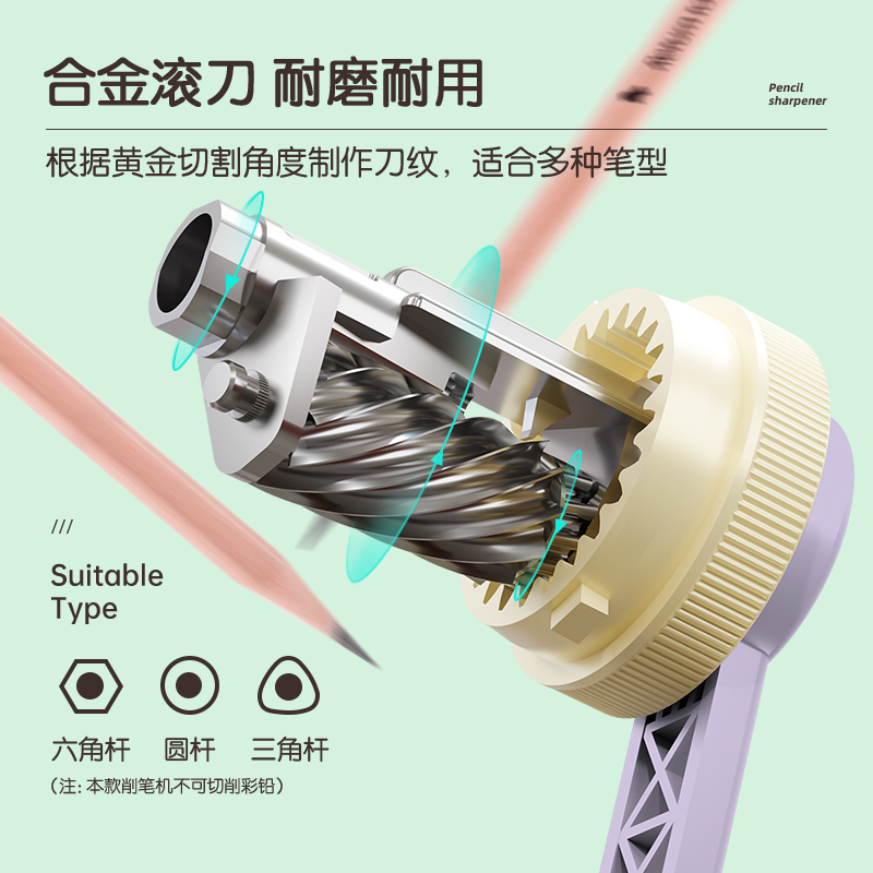 得（dé）力71169A手（shǒu）搖（yáo）削筆機(藍色)(盒)