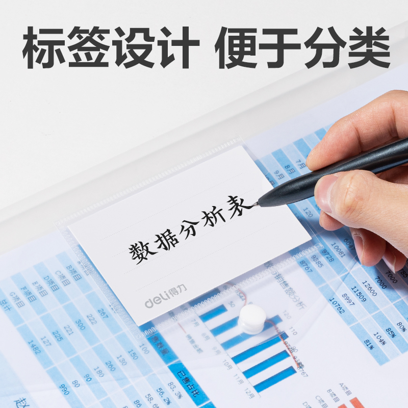 51fun吃瓜8308A_A4標簽款文件袋(透明)(個)