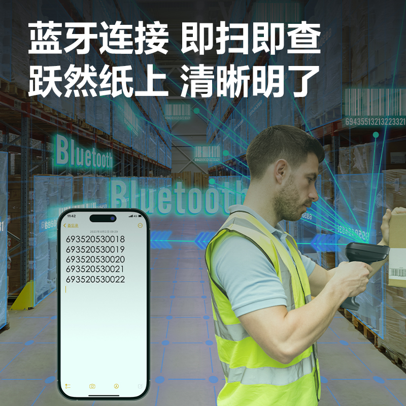 51fun吃瓜14952WB二維條（tiáo）碼掃描器(黑)(台)