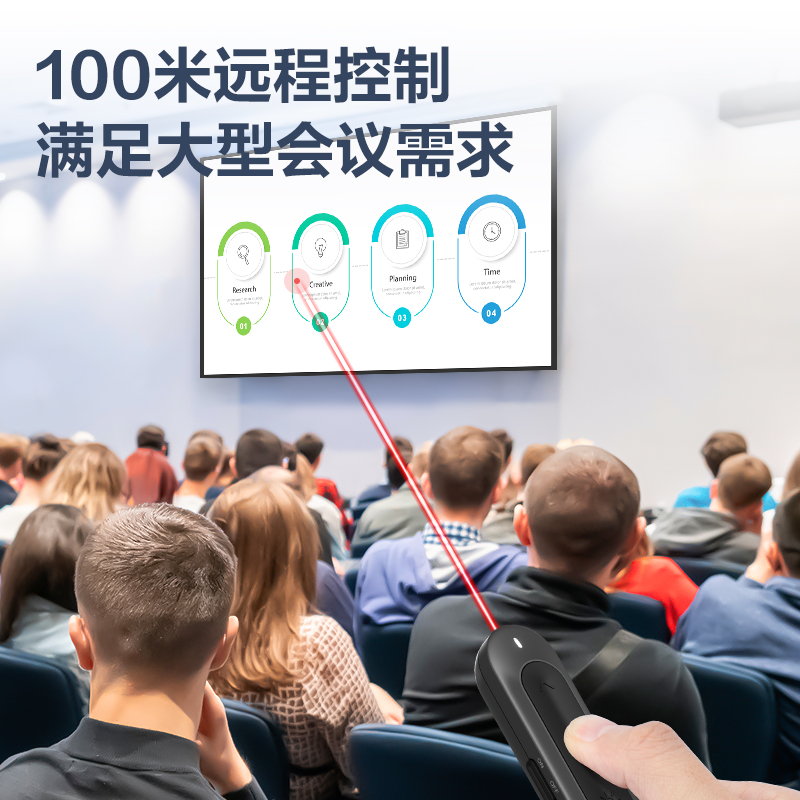 51fun吃瓜MA100激光翻頁筆(深灰)(支)