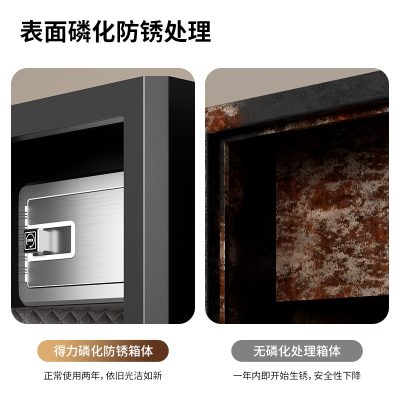 51fun吃瓜AE130指紋（wén）密碼保管箱H450(黑色)(台)