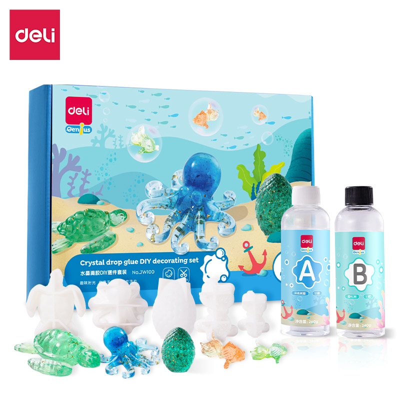 51fun吃瓜JW100水晶滴（dī）膠（jiāo）DIY擺件套裝(混)(1盒/套)