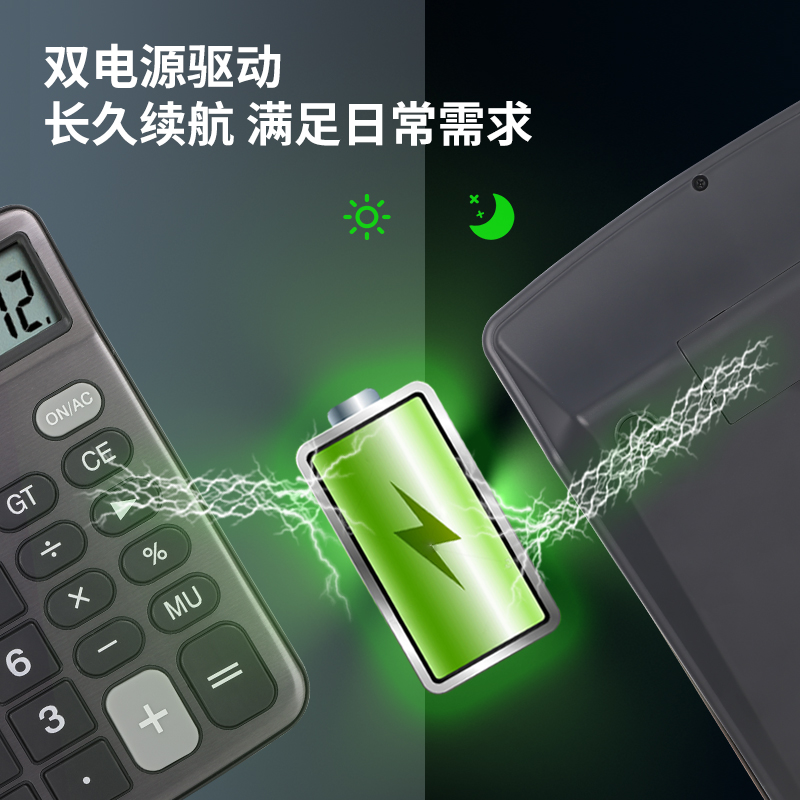 51fun吃瓜（lì）1653桌麵計算器（qì）(深灰)(台)