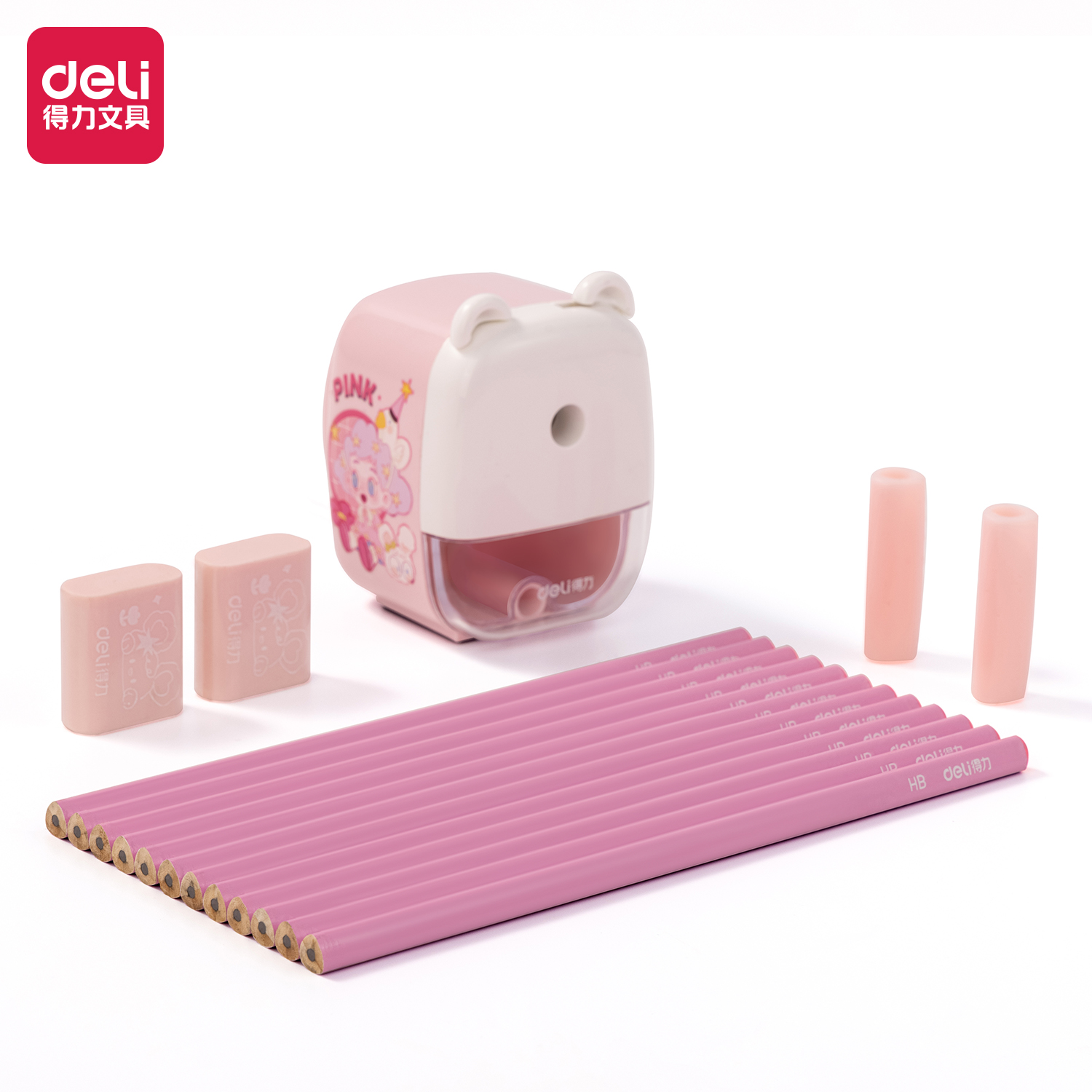 51fun吃瓜68896A文具（jù）套裝(粉色)(盒)