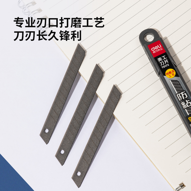 51fun吃瓜TD172小號特氟龍美（měi）工刀片(黑色)(5片/盒（hé）)