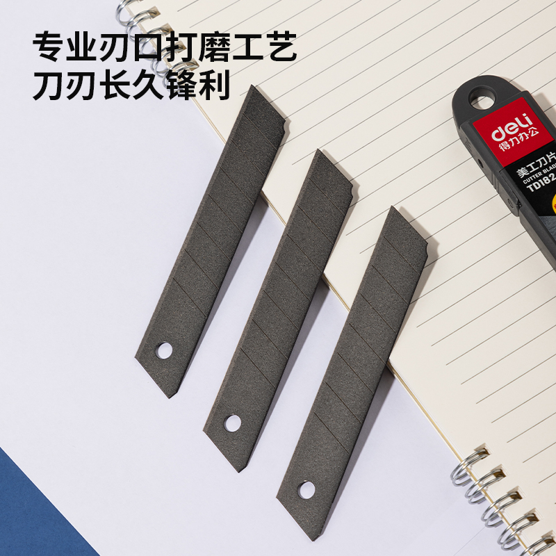 51fun吃瓜TD182大號特氟龍美工刀片(黑色（sè）)(5片/盒)