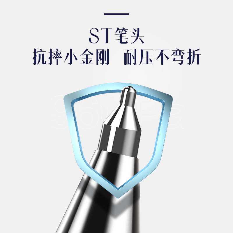 得（dé）力SA575-3速幹按（àn）動商務中性筆0.5mmST筆頭(黑)(3支/盒)