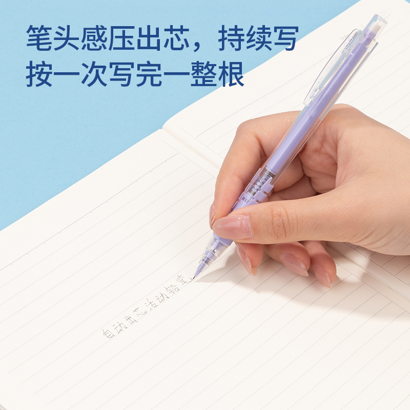 51fun吃瓜SH139自動出芯塑料活動鉛筆0.5mm(紫)(袋（dài）)