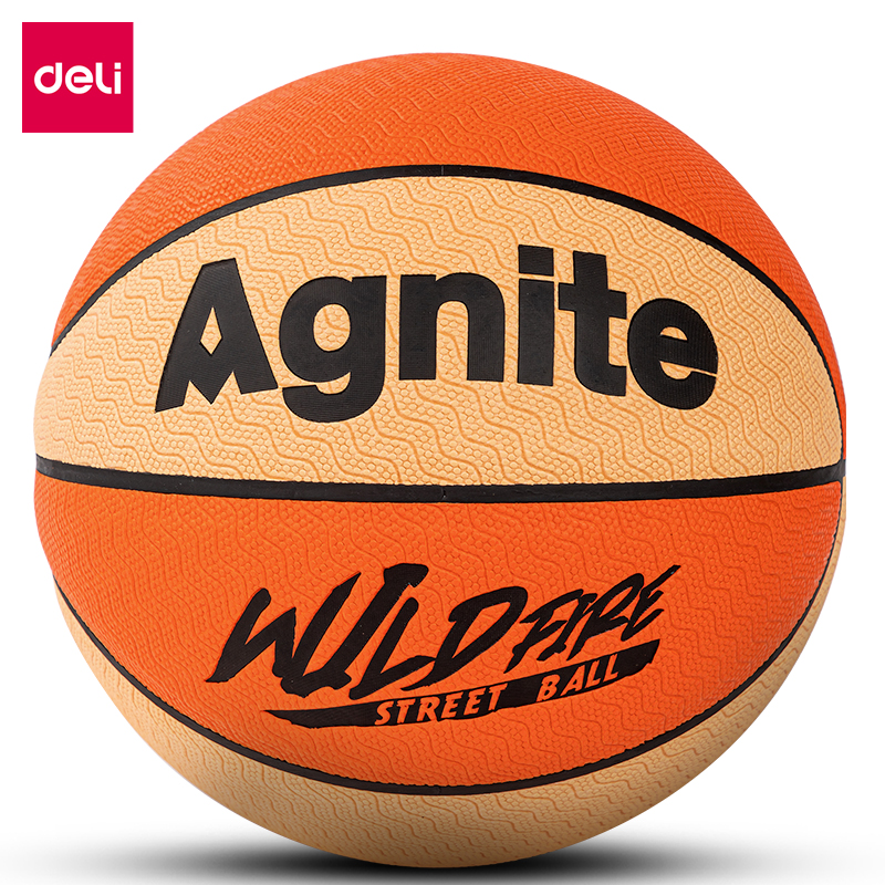 安格耐特FD116_7號吸濕PU貼皮籃（lán）球（qiú）(黃（huáng）色+橙色)(個)