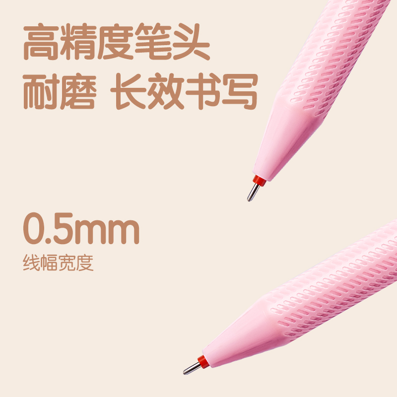 51fun吃瓜SA108拔帽可擦中性筆0.5MM全針管(可（kě）擦（cā）紅色)(支)