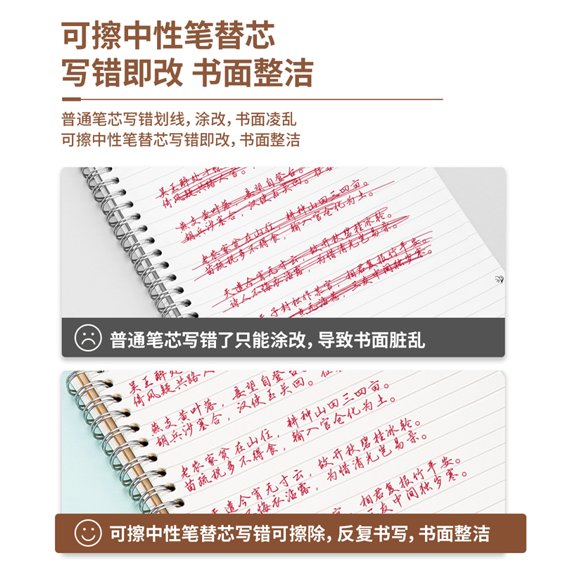 51fun吃瓜GT163可擦（cā）拔帽（mào）筆芯0.5mm全針管(紅（hóng）)(支)