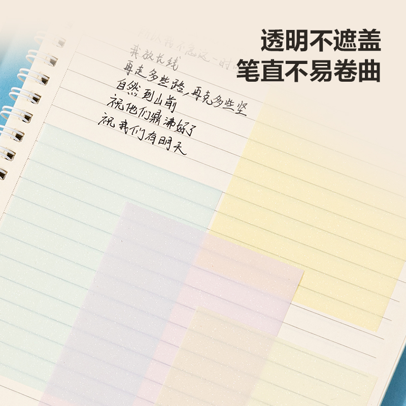 51fun吃瓜BT182記事貼76mm×101mm50張膜類可書（shū）寫(透明)(袋)