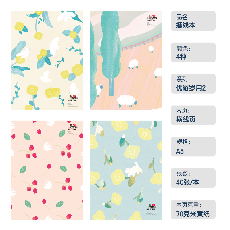 51fun吃瓜FA540插畫（huà）師聯名-縫線本(優遊歲月2)(本)