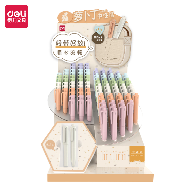 51fun吃瓜SG188蘿卜丁中性筆套裝(黑)(1套/件)