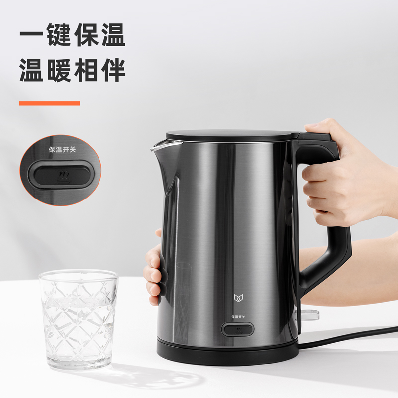 得（dé）力0767ES-1.7L電（diàn）熱水壺(灰)(台)