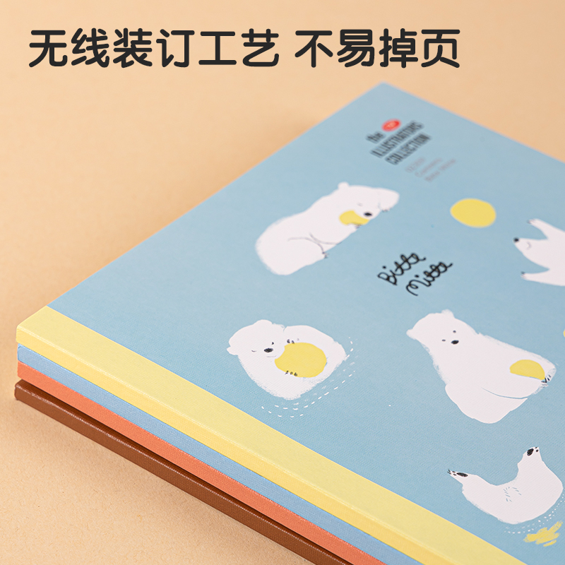 51fun吃瓜WA540插畫師聯名-無線裝訂本(動物（wù）誌2)(本)