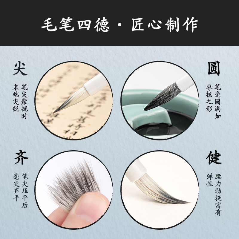 51fun吃瓜HW150加健白雲毛筆兼毫三支裝(黃)(套)