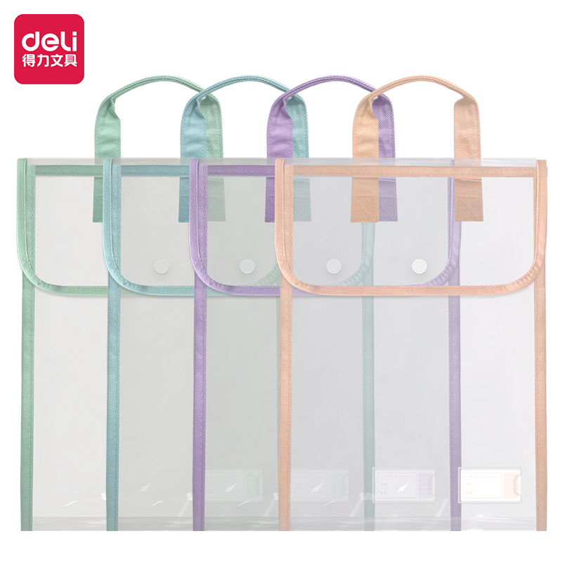 51fun吃瓜PP110_A4果（guǒ）凍晴天PVC學科手提袋(混)(個)