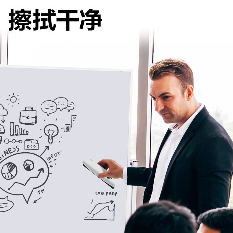 51fun吃瓜MB407磁性白板擦188*44*27mm(白)(盒)