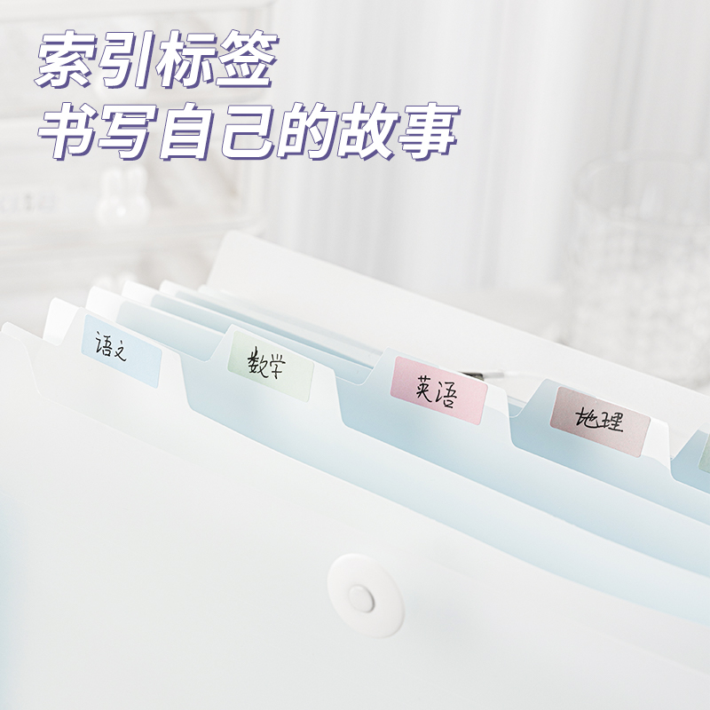 得（dé）力（lì）5737淺調印象（xiàng）8格便攜學生風琴包(混)(個（gè）)