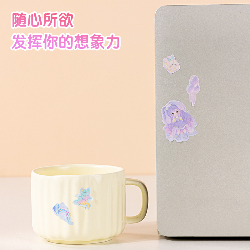 51fun吃瓜BT157卡通（tōng）貼64*230mm(二次元少女)(個)