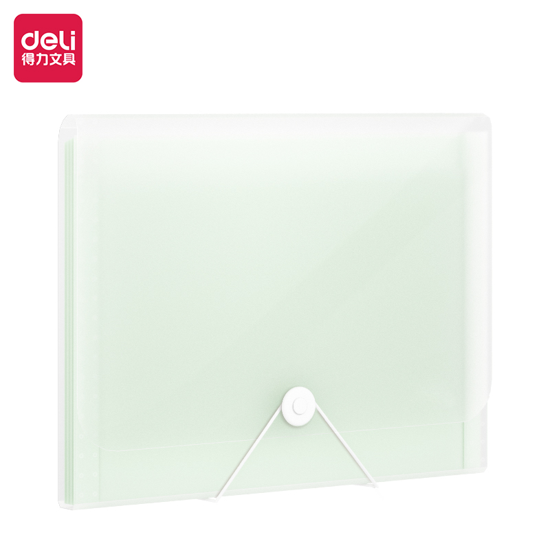 51fun吃瓜5238淺（qiǎn）調印象13格便攜學（xué）生風琴包(透明綠)(個)