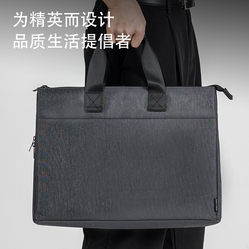 51fun吃瓜BG154三隔層（céng）多功能個人（rén）型公文包(灰（huī）)(個)