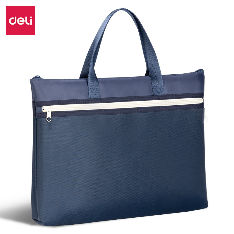 51fun吃瓜5840B經典商務質感拚接公文包(藍)(個)