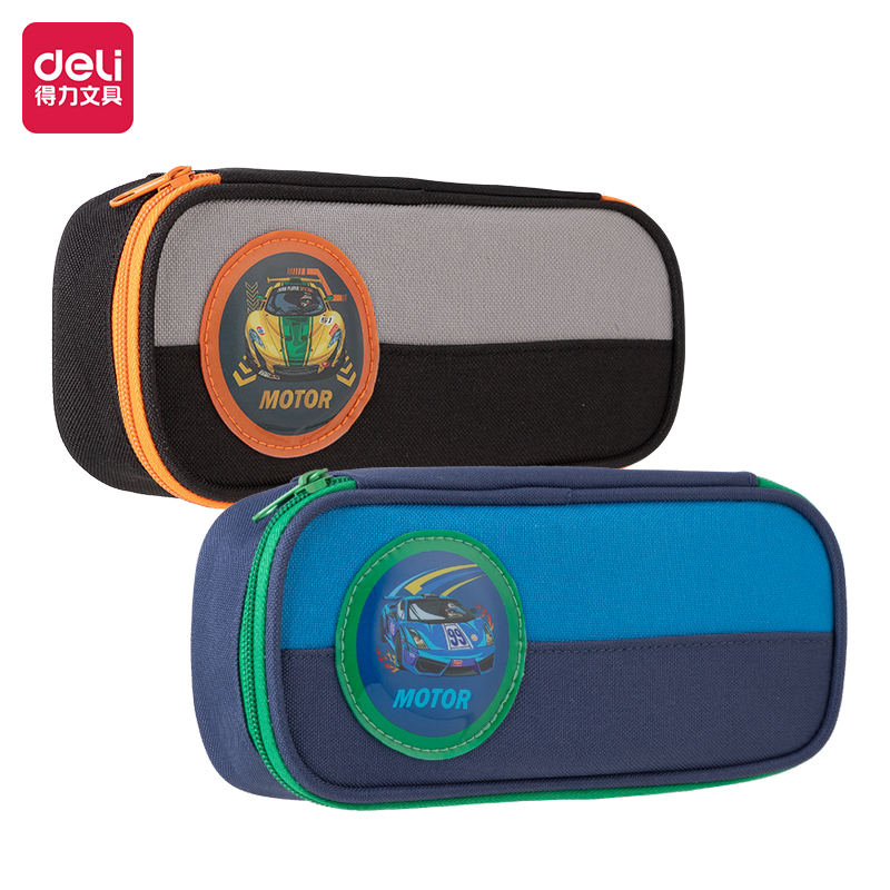 得（dé）力66665A賽車（chē）筆盒式多用途筆袋（混-超跑圈）（個）