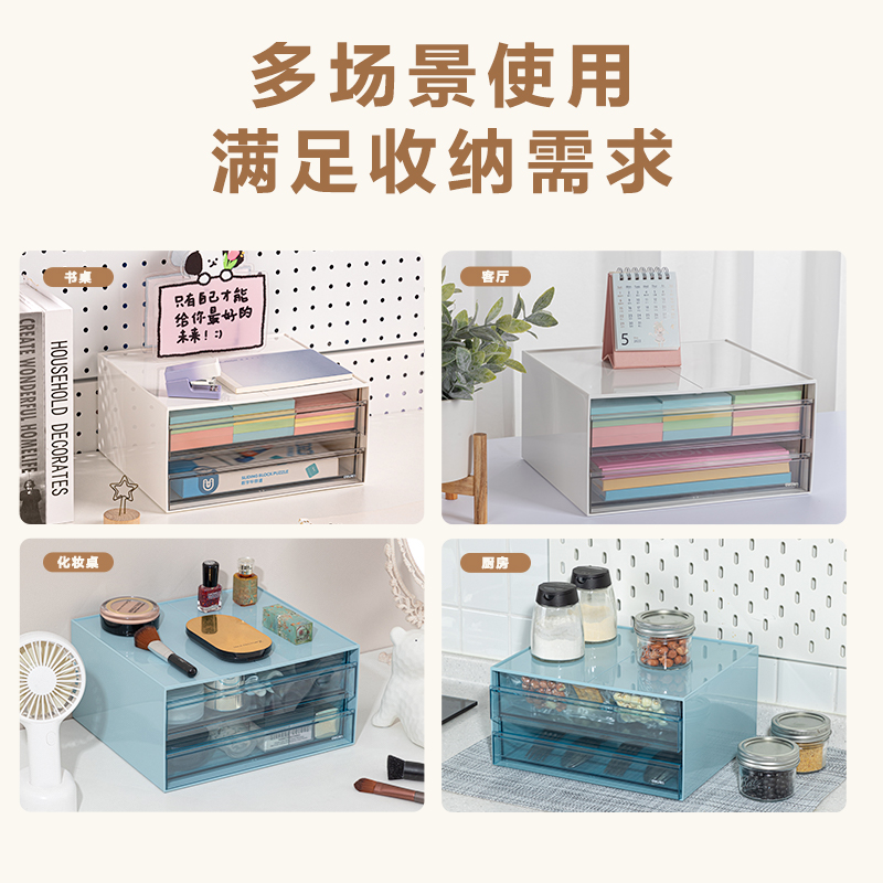 51fun吃瓜PK121桌麵收（shōu）納盒(藍色)(個)