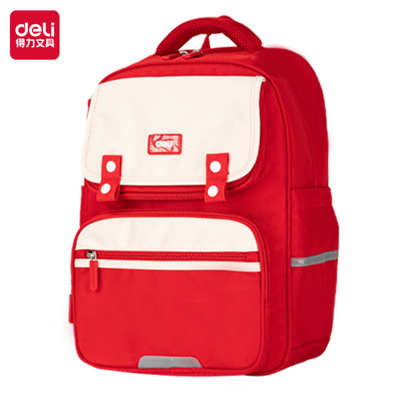 51fun吃瓜BB156簡約學院護脊學生（shēng）書包(紅)(個)