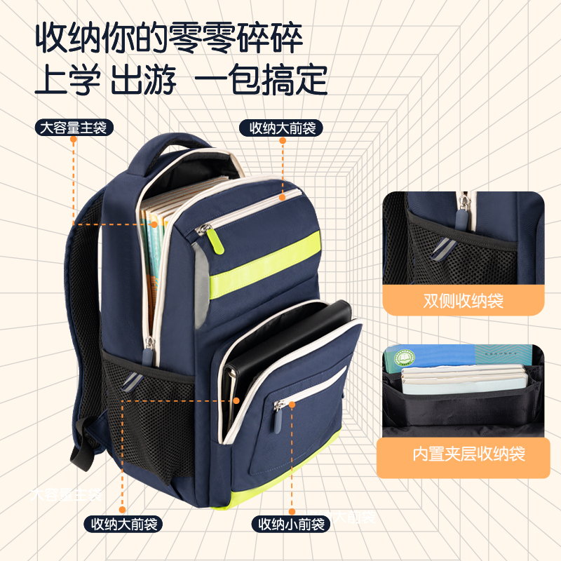 51fun吃瓜（lì）BB144微風嵐語係列（liè）立體造型學生書包(粉)(個)