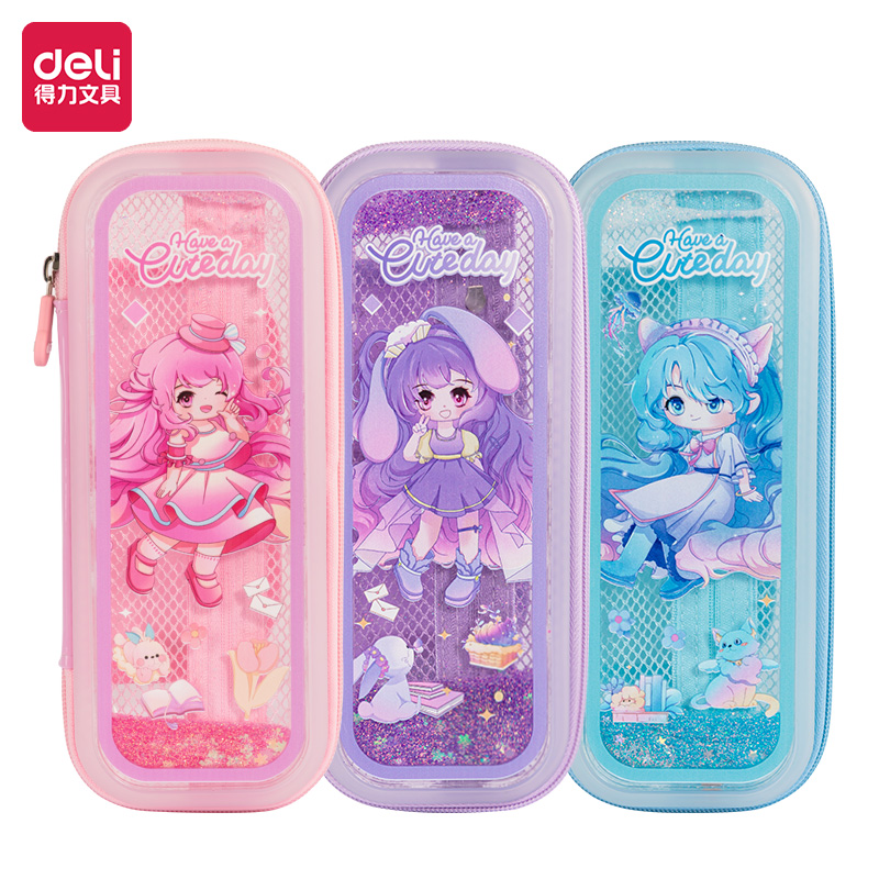 51fun吃瓜BC180A奶凍妹妹流沙EVA多用途筆袋(混（hún）-奶凍妹妹)(個)