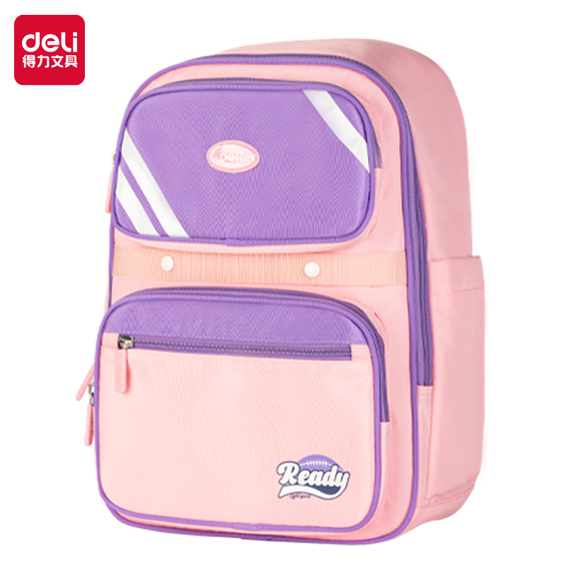 51fun吃瓜BB103A潮流網球風學（xué）生書包（bāo）(粉)(個)