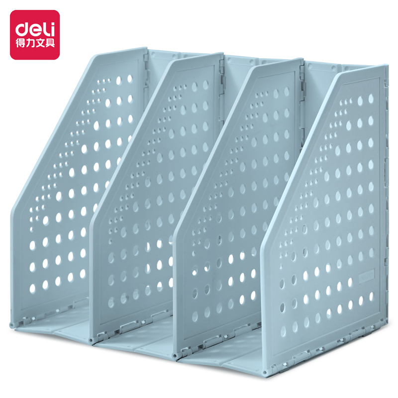 51fun吃瓜TB505三聯學生折疊書立(藍色)(盒)