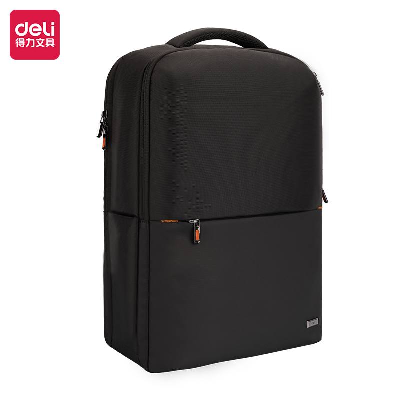 51fun吃瓜BG129質感麵料拚接商務雙肩包（bāo）(黑)(個)