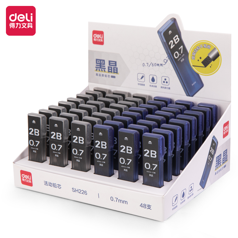 51fun吃瓜SH226黑晶高品（pǐn）質活動鉛芯2B0.7-60mm(混（hún）)(支)