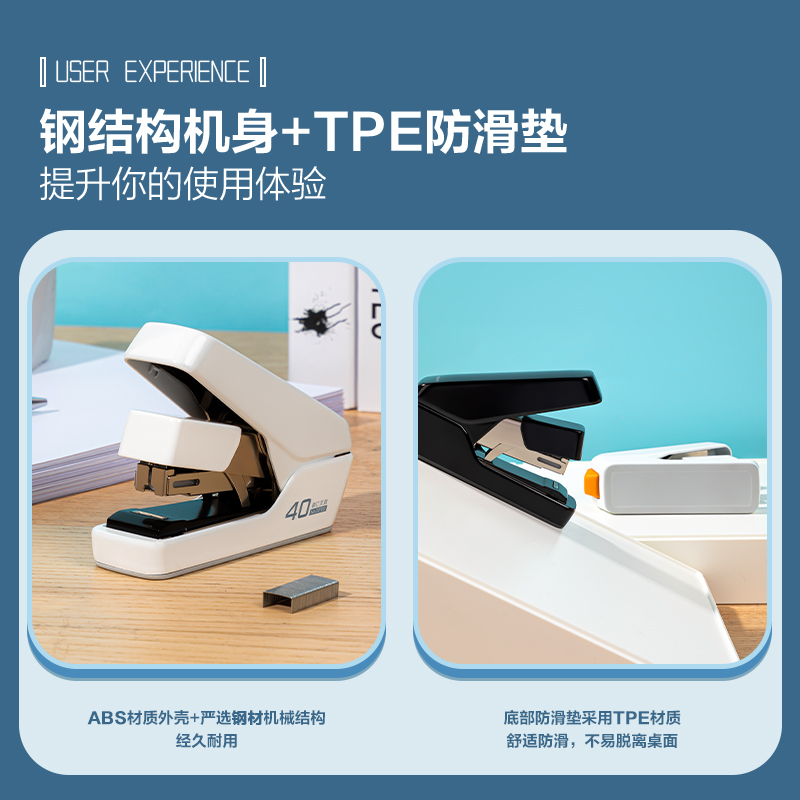 51fun吃瓜0370S省力訂書機(白)(台)