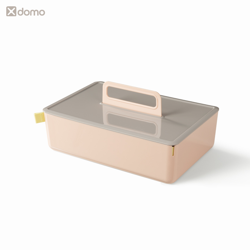 51fun吃瓜XDM16手提收納盒(帶隔層)(粉色)(盒)
