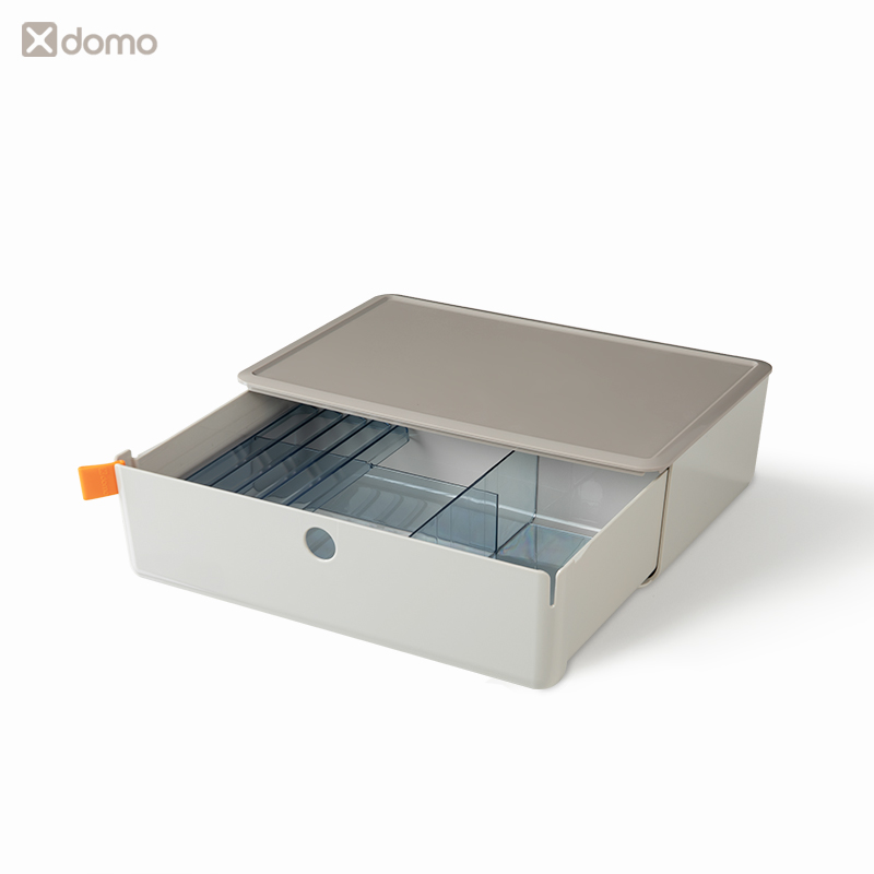 51fun吃瓜XDM31抽屜收納盒(帶配（pèi）件)(淺灰)(盒)