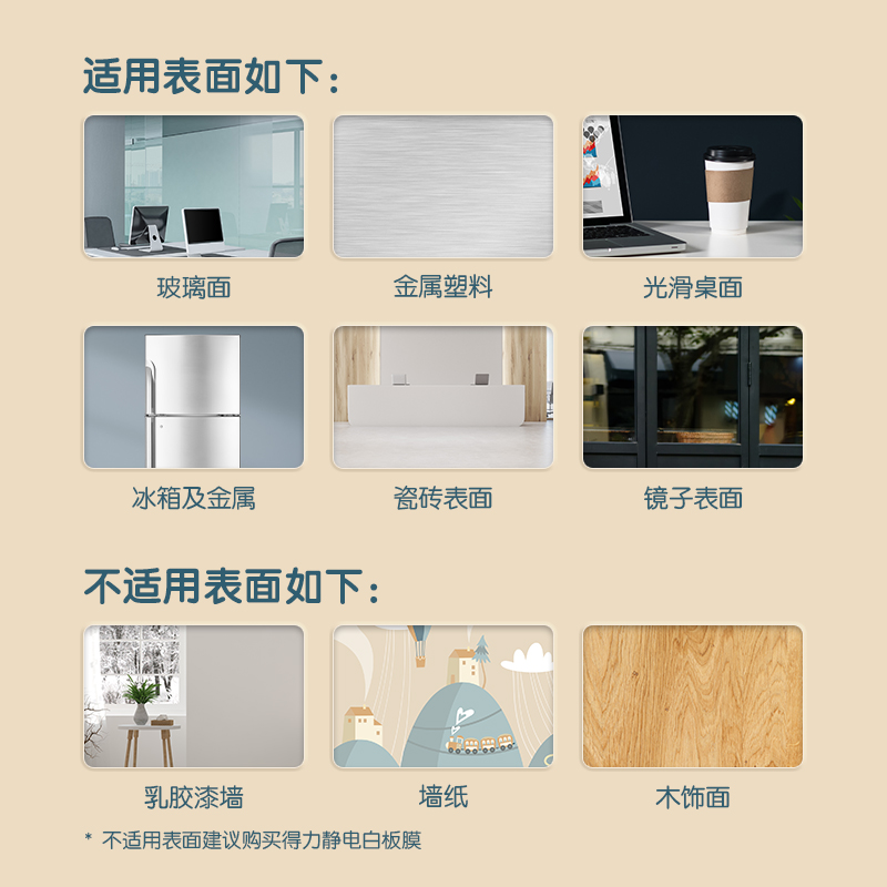 得（dé）力MF165可移除雙麵膠軟鐵（tiě）白板(低粘)900*1200mm(白)(盒)