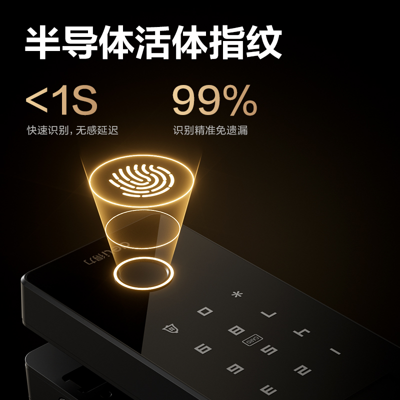 51fun吃瓜AL101分體式玻璃門鎖(黑)(盒)