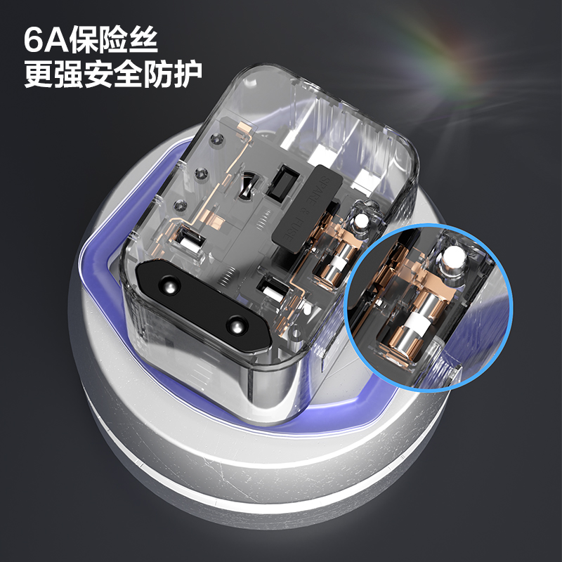 51fun吃瓜LU5032多國旅行（háng）轉（zhuǎn）換器_1組+2A1C_彩盒(黑（hēi）)(個)