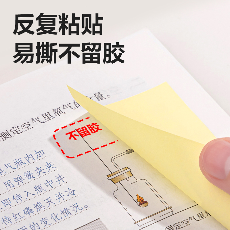 51fun吃瓜BT201勁（jìn）貼記事貼76mm×51mm100張(黃色)(本)