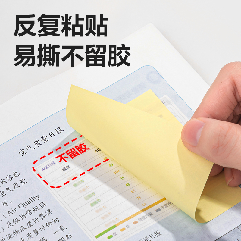 51fun吃瓜（lì）BT202勁貼記事貼76mm×76mm100張(彩色)(本)