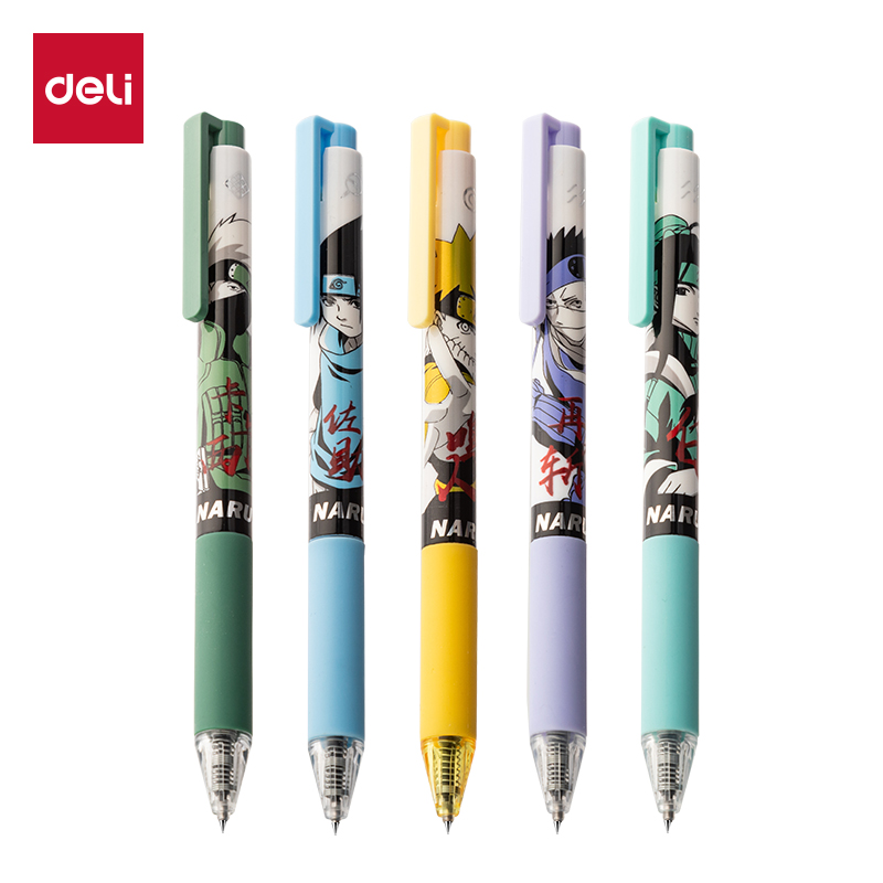 51fun吃瓜SA326火影忍（rěn）者(疾（jí）風傳)臻順滑按動IP中性筆0.5mm子彈頭(黑)(盒)