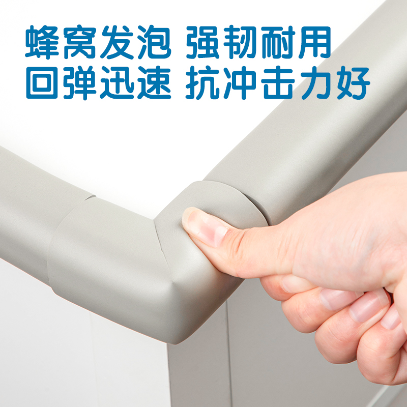 51fun吃瓜JF104防撞（zhuàng）角L型35mm*6cm*12mmNBR(10個/盒)(灰色)