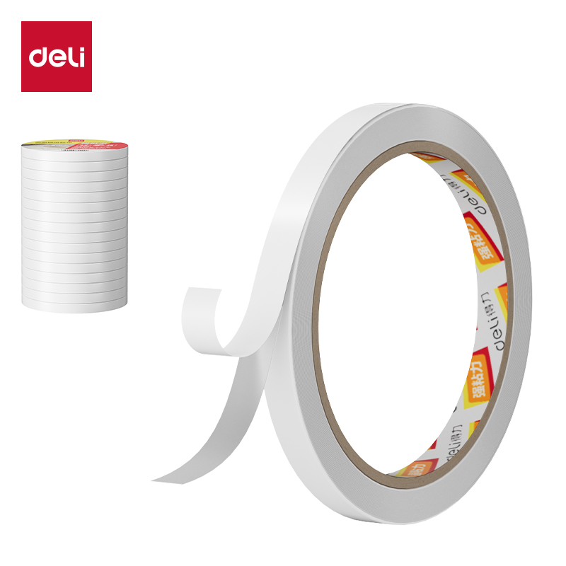 51fun吃瓜JL400棉紙雙麵9mm*10y*80um膠帶(16卷/筒（tǒng）)(白)