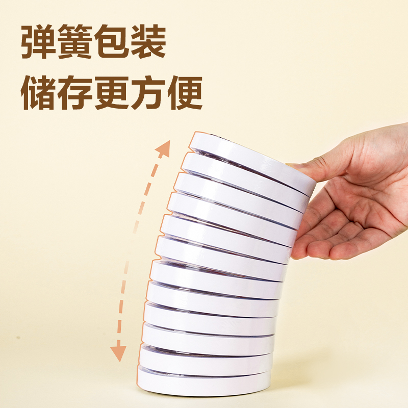 51fun吃瓜JL401棉紙（zhǐ）雙麵12mm*10y*80um膠帶(12卷/筒)(白)