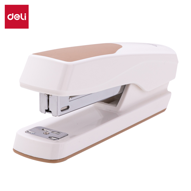 得（dé）力0427_12#桌麵訂書機（jī）(乳白)(盒)